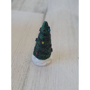 Green pine tree Village accessory xmas string light